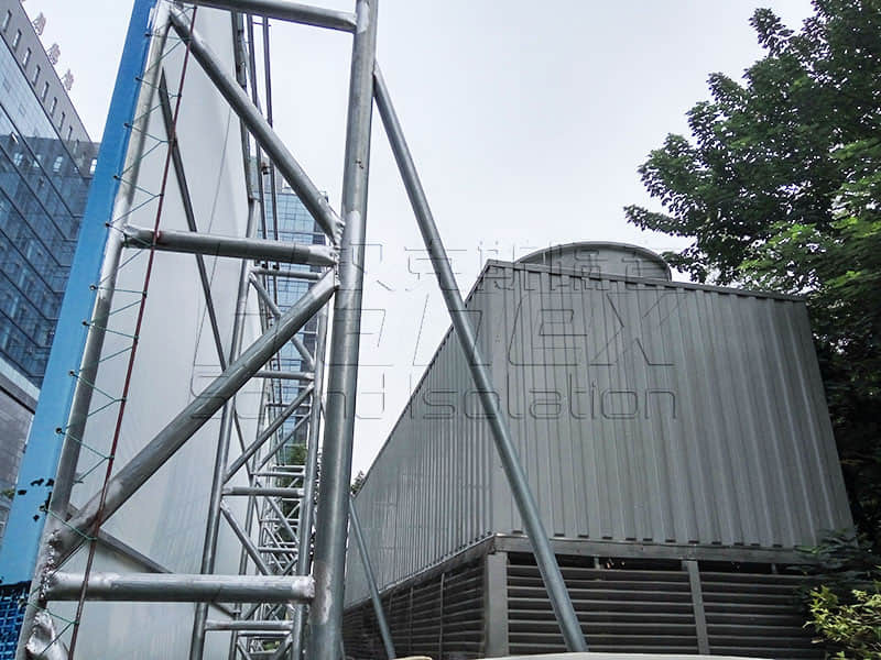 商業(yè)屋面裙樓中央空調(diào)冷卻塔降噪方案！降噪？減振誰為主？