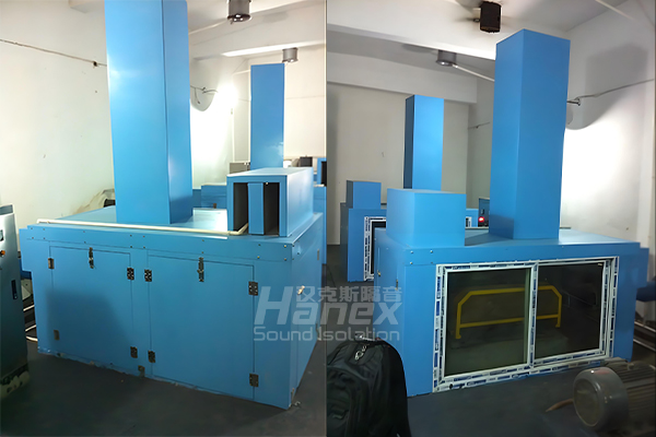 株洲某污水處理廠羅茨風(fēng)機隔聲罩項目案例